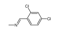 N-(2,4-二氯苯亚甲基)甲胺 结构式
