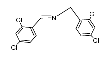 Benzenemethanamine, 2,4-dichloro-N-[(2,4-dichlorophenyl)methylene]- 结构式