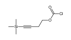 Carbonochloridic acid, 4-(trimethylsilyl)-3-butyn-1-yl ester 结构式