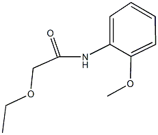 2-乙氧基-N-(2-甲氧基苯基)乙酰胺 结构式