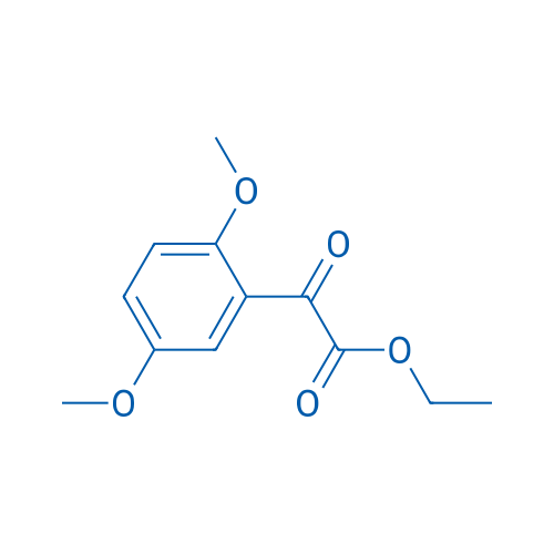 2-(2,5-二甲氧基苯基)-2-氧代乙酸乙酯 结构式