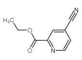 4-氰基-2-吡啶羧酸乙酯 结构式