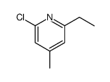 2-氯-6-乙基-4-甲基吡啶 结构式