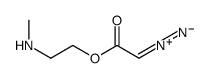 2-重氮乙酸-2-(甲氨基)乙酯 结构式