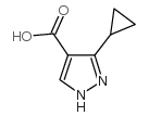 3-环丙基吡唑-4-羧酸 结构式