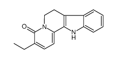 Indolo[2,3-a]quinolizin-4(6H)-one, 3-ethyl-7,12-dihydro- 结构式