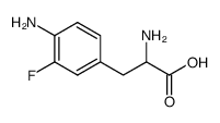 4-氨基-3-氟-L-苯丙氨酸 结构式