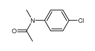 N-(4-氯苯基)-N-甲基乙酰胺 结构式