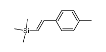 1-甲基-4-[(1E)-2-(三甲基硅基)乙烯基]苯 结构式