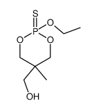 1,3,2-Dioxaphosphorinane-5-methanol, 2-ethoxy-5-methyl-, 2-sulfide, cis- 结构式