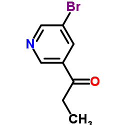 1-(5-溴-3-吡啶基)-1-丙酮 结构式