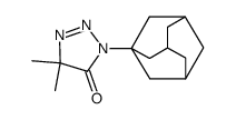 3-(1-金刚烷基)-5,5-二甲基-3,5-二氢-4H-1,2,3-三唑-4-酮 结构式