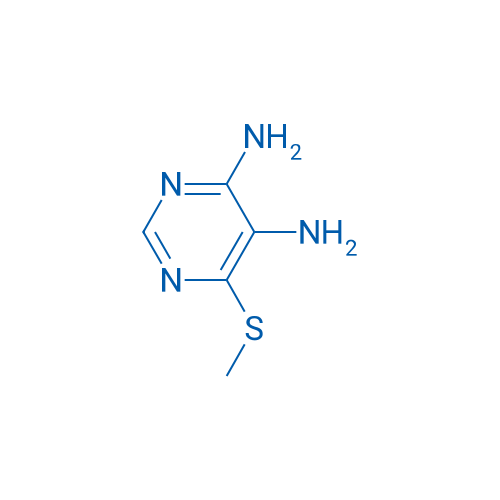6-methylsulfanylpyrimidine-4,5-diamine 结构式