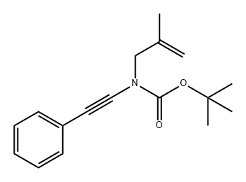 Carbamic acid, N-(2-methyl-2-propen-1-yl)-N-(2-phenylethynyl)-, 1,1-dimethylethyl ester 结构式