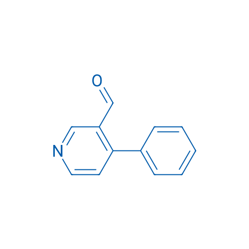 4-苯基吡啶-3-羧醛 结构式