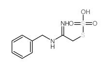 硫代硫酸 S-[2-亚氨基-2-[(苯甲基)氨基]乙基]酯 结构式