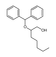 2-二苯甲氧基-1-庚醇 结构式