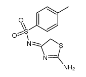 N-(2-氨基-4(5H)-噻唑亚基)-4-甲基苯磺酰胺 结构式