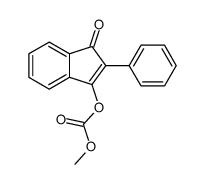 1-氧代-2-苯基-1H-茚-3-基碳酸甲酯 结构式