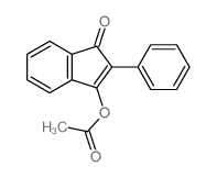 1H-Inden-1-one,3-(acetyloxy)-2-phenyl- 结构式