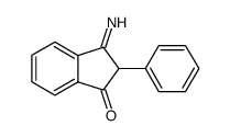 2,3-二氢-3-亚氨基-2-苯基-1H-茚-1-酮 结构式