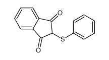 2-(苯硫基)-1H-茚-1,3(2H)-二酮 结构式