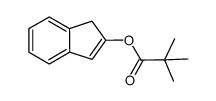 2,2-二甲基丙酸-1H-茚-2-基酯 结构式