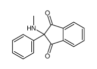 2-(甲氨基)-2-苯基-1H-茚-1,3(2H)-二酮 结构式
