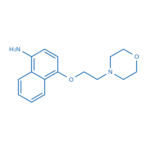 4-(2-吗啉-4-基乙氧基)-1-萘胺 结构式