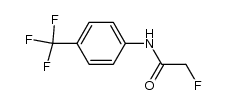 2-氟-N-[4-(三氟甲基)苯基]乙酰胺 结构式