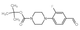 4-(4-Boc-哌嗪-1-基)-3-氟苯甲醛 结构式