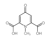 1-甲基-4-氧代吡啶-2,6-二羧酸 结构式