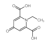 1-乙基-4-氧代吡啶-2,6-二羧酸 结构式