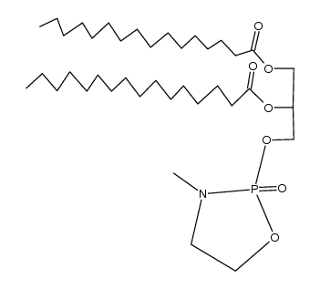 Hexadecanoic acid, 1-[[(3-methyl-2-oxido-1,3,2-oxazaphospholidin-2-yl)oxy]methyl]-1,2-ethanediyl ester, (R*,R*)- (9CI) 结构式
