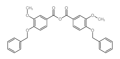 3-甲氧基-4-(苄氧基)苯甲酸酐 结构式