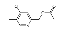 4-氯-5-甲基-2-吡啶甲醇 2-乙酸酯 结构式