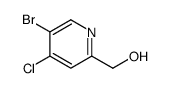 (5-溴-4-氯吡啶-2-基)甲醇 结构式