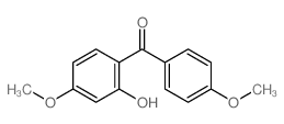 (2-Hydroxy-4-methoxyphenyl)(4-methoxyphenyl)methanone 结构式