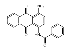 1-氨基-4-苯甲酰氨基蒽醌 结构式