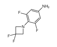 4-(3,3-二氟氮杂环丁-1-基)-3,5-二氟苯胺 结构式