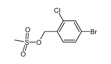 (4-BROMO-2-CHLOROPHENYL)METHYL METHANESULFONATE 结构式