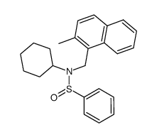 Benzenesulfinamide, N-cyclohexyl-N-[(2-methyl-1-naphthalenyl)methyl]- 结构式