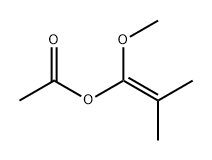 1-甲氧基-2-甲基-1-丙烯-1-醇 1-乙酸酯 结构式