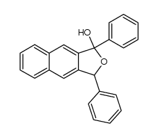 1,3-二氢-1,3-二苯基萘并[2,3-c]呋喃-1-醇 结构式
