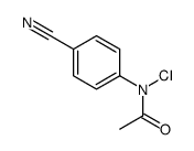 N-氯-N-(4-氰基苯基)乙酰胺 结构式