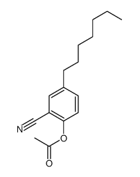 Benzonitrile, 2-(acetyloxy)-5-heptyl- 结构式