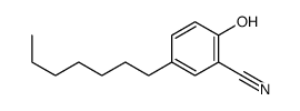 5-庚基-2-羟基苯甲腈 结构式