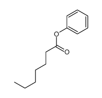 庚酸苯酯 结构式