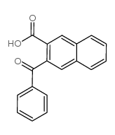 3-苯甲酰基-2-萘酸 结构式