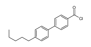4'-戊基联苯-4-甲酰氯 结构式